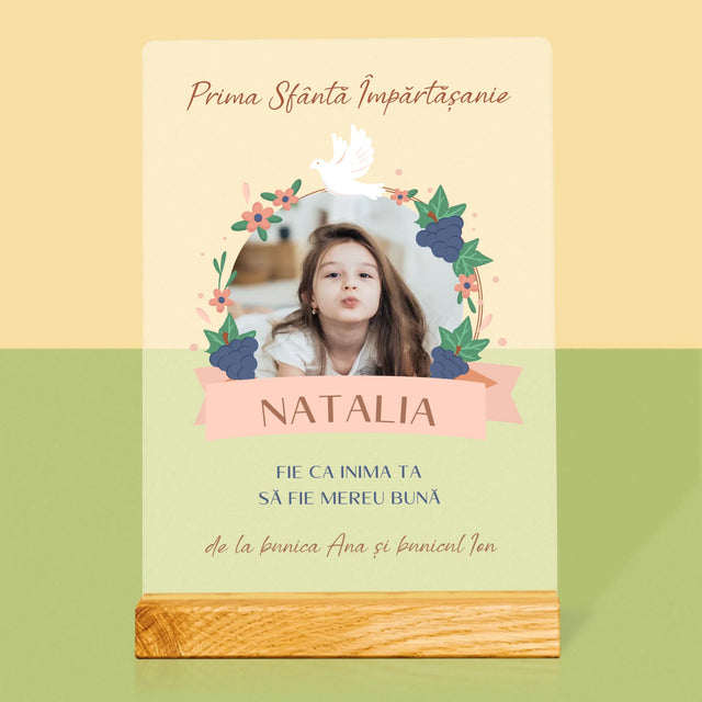 Fotografie Si Semnătură: Bunătate În Inima Împărtășirii - Imprimare Pe Sticlă Acrilică (Verticală)