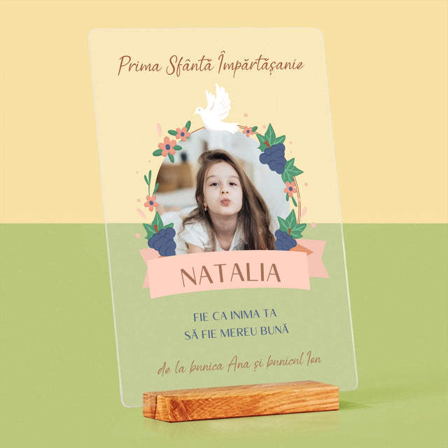 Fotografie Si Semnătură: Bunătate În Inima Împărtășirii - Imprimare Pe Sticlă Acrilică (Verticală)