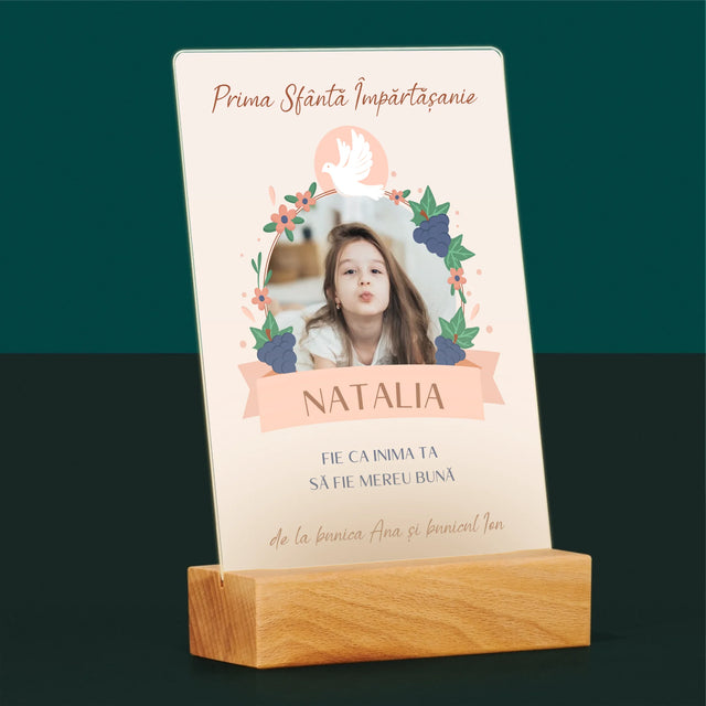 Fotografie Si Semnătură: Bunătate În Inima Împărtășirii - Imprimare Pe Sticlă Acrilică (Verticală)