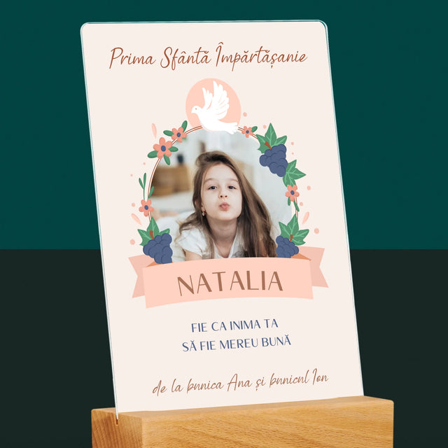 Fotografie Si Semnătură: Bunătate În Inima Împărtășirii - Imprimare Pe Sticlă Acrilică (Verticală)