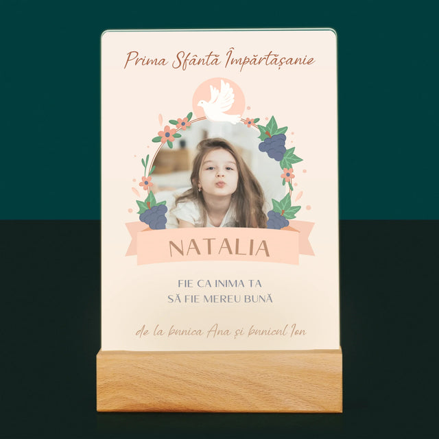 Fotografie Si Semnătură: Bunătate În Inima Împărtășirii - Imprimare Pe Sticlă Acrilică (Verticală)