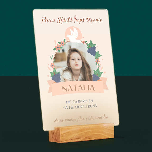 Fotografie Si Semnătură: Bunătate În Inima Împărtășirii - Imprimare Pe Sticlă Acrilică (Verticală)