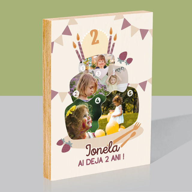 Imprimare pe lemn - verticală