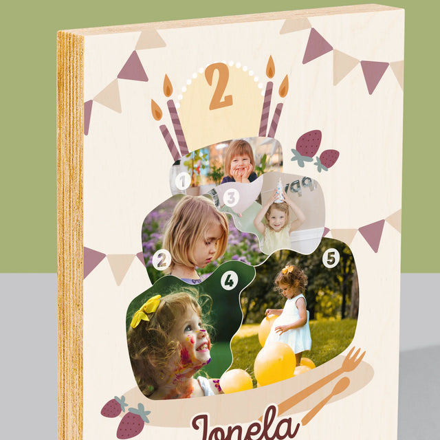 Imprimare pe lemn - verticală