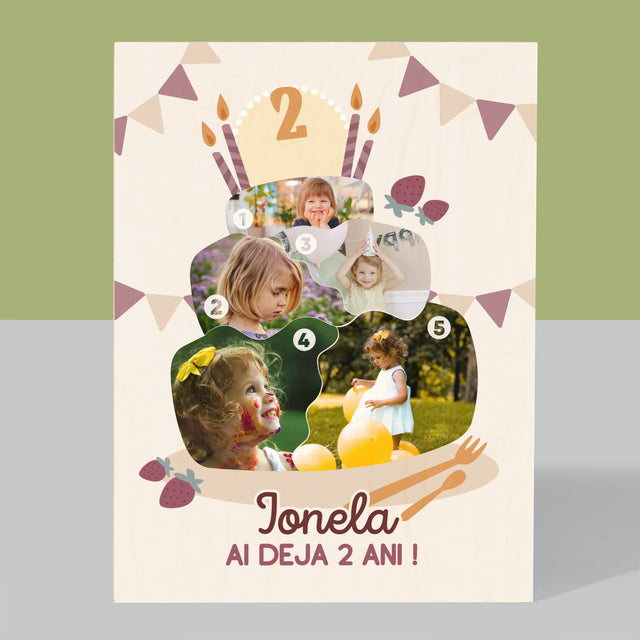 Imprimare pe lemn - verticală