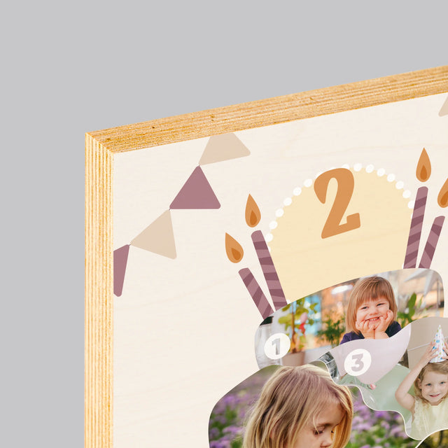 Imprimare pe lemn - verticală