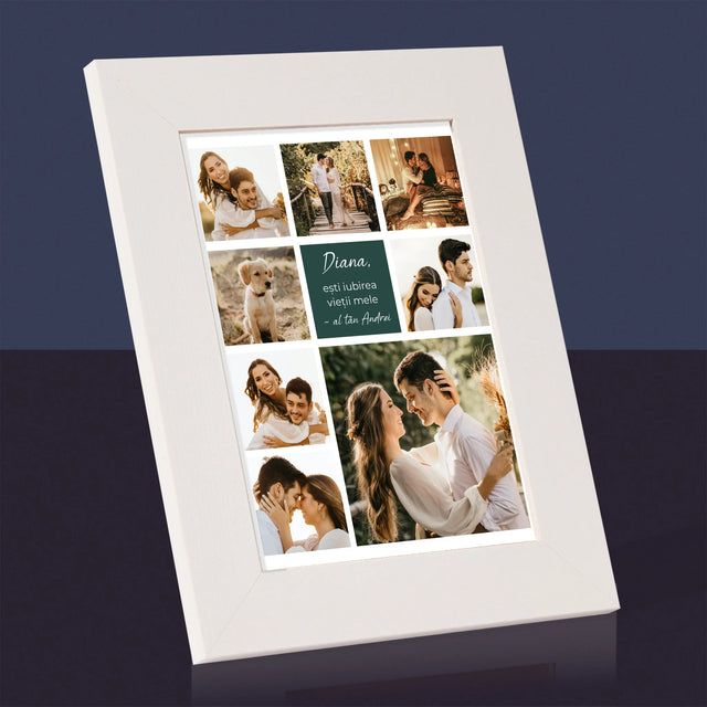 Colaj De Fotografii: Colaj De Dragoste - Ramă Pentru Fotografii (Horizontală)