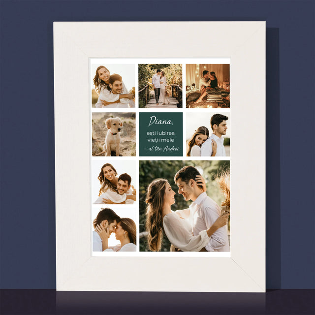 Colaj De Fotografii: Colaj De Dragoste - Ramă Pentru Fotografii (Horizontală)