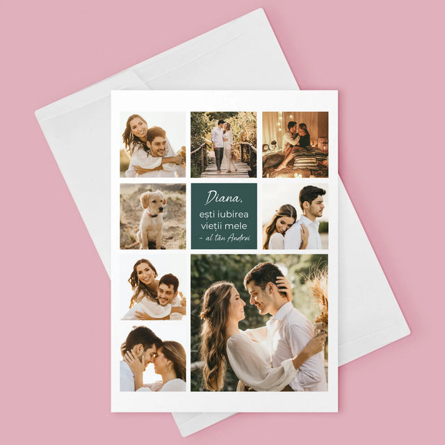 Colaj De Fotografii: Colaj De Dragoste - Card Cu Felicitări