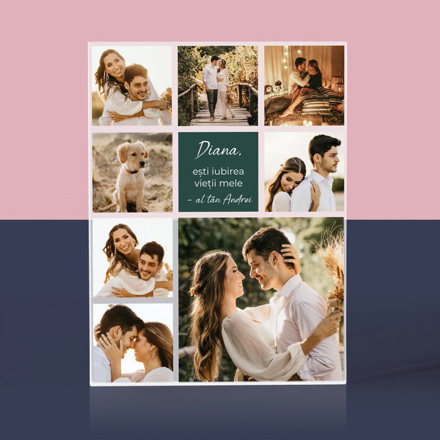 Colaj De Fotografii: Colaj De Dragoste - Bloc Acrilic