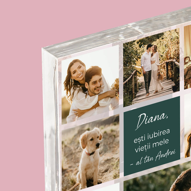 Colaj De Fotografii: Colaj De Dragoste - Bloc Acrilic