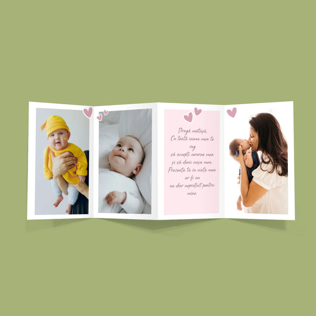 Colaj De Fotografii: Vrei Să Fii Nașa Mea - Set Mare Fotografii Pliante