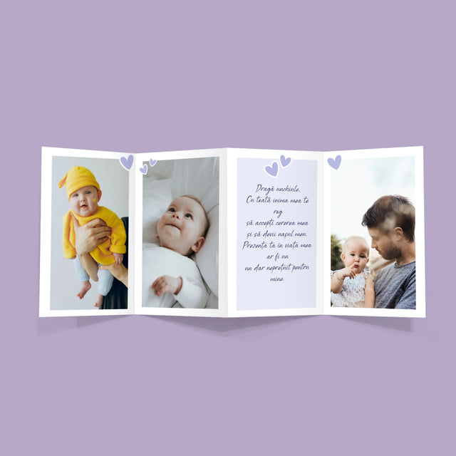 Colaj De Fotografii: Vrei Să Fii Nașul Meu - Set Mare Fotografii Pliante