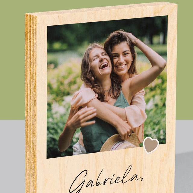 Imprimare pe lemn - verticală