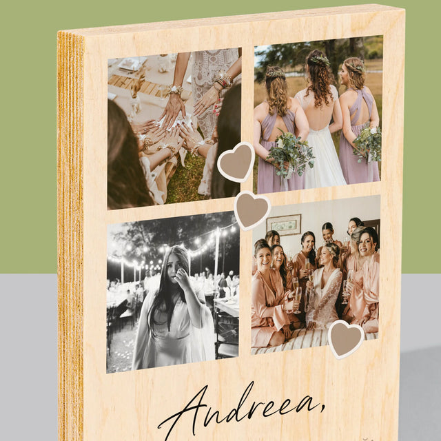 Imprimare pe lemn - verticală