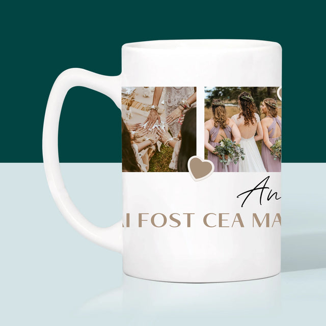 Colaj De Fotografii: Mulțumesc Colaj De Fotografii Pentru Martoră La Cununie - Cană