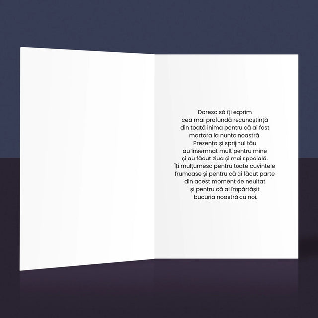 Colaj De Fotografii: Mulțumesc Colaj De Fotografii Pentru Martoră La Cununie - Card Cu Felicitări