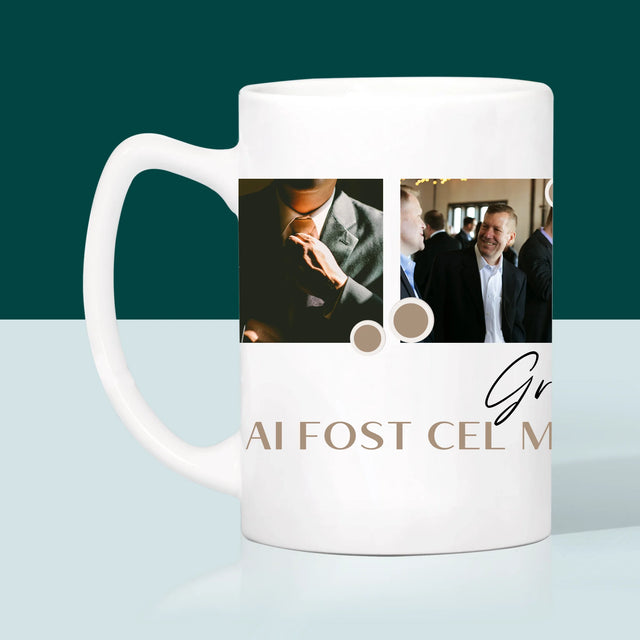 Colaj De Fotografii: Mulțumesc Colaj De Fotografii Pentru Martor La Cununie - Cană