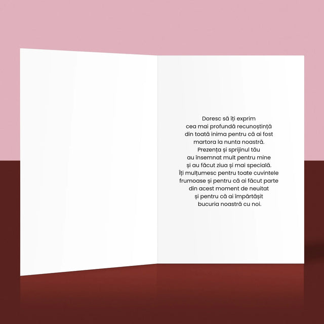 Colaj De Fotografii: Mulțumesc Colaj De Fotografii Pentru Martor La Cununie - Card Cu Felicitări