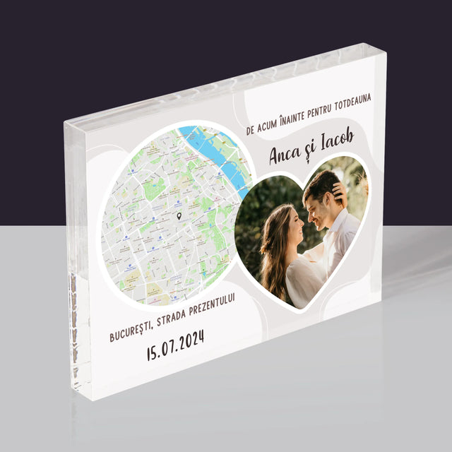 Harta Oraș: De Acum Înainte Pentru Totdeauna - Bloc Acrilic