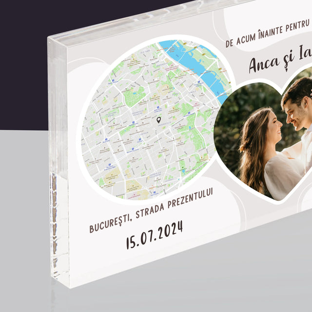 Harta Oraș: De Acum Înainte Pentru Totdeauna - Bloc Acrilic
