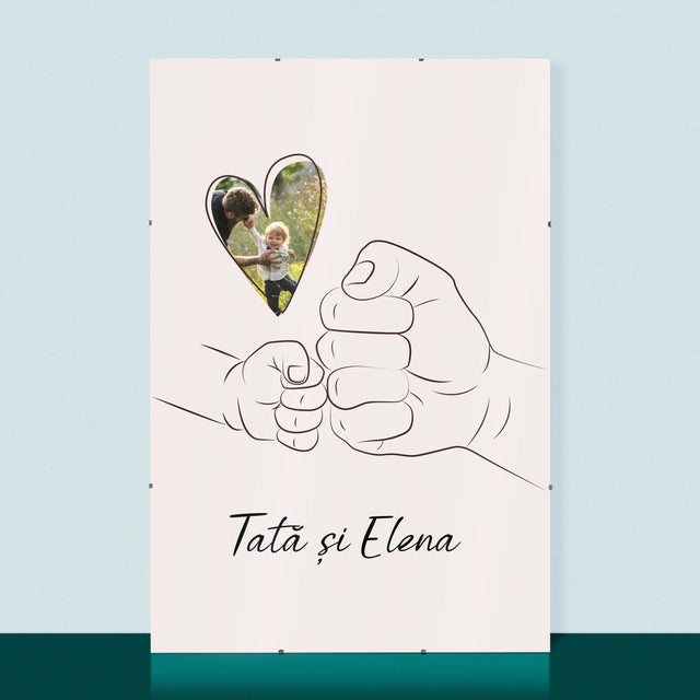 Fotografie Si Semnătură: Tata Copilul Mânuța - Poster