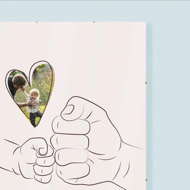 Fotografie Si Semnătură: Tata Copilul Mânuța - Poster