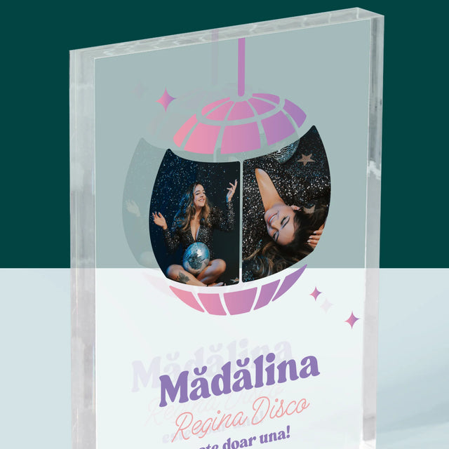 Colaj De Fotografii: Regina Disco 2 Fotografii - Bloc Acrilic