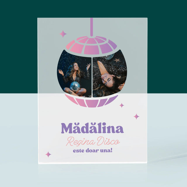 Colaj De Fotografii: Regina Disco 2 Fotografii - Bloc Acrilic