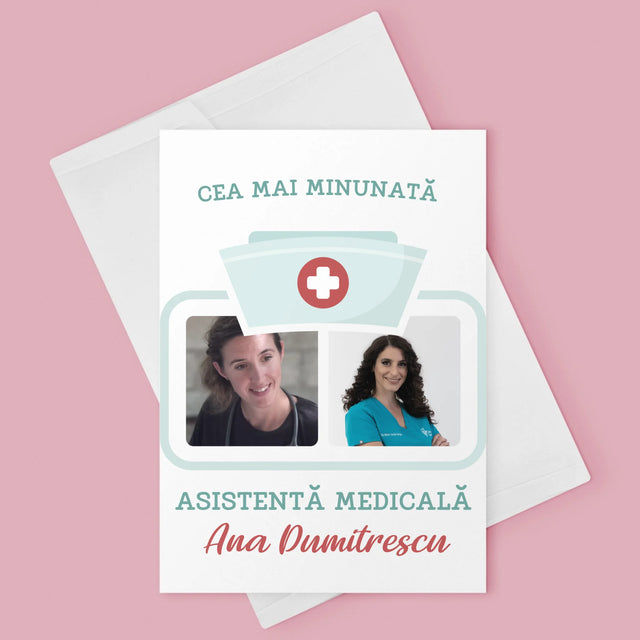 Colaj De Fotografii: Cea Mai Minunată Asistentă Medicală - Card Cu Felicitări