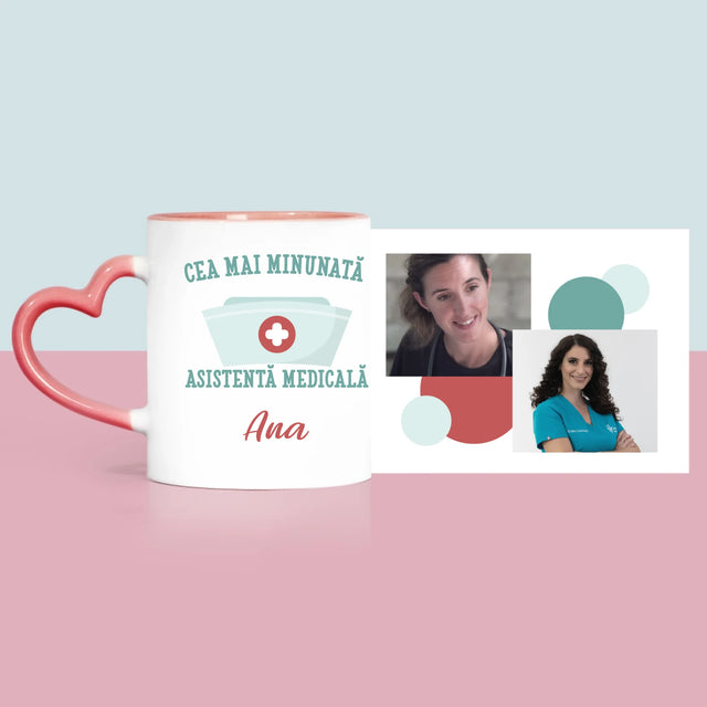 Colaj De Fotografii: Cea Mai Minunată Asistentă Medicală - Cană