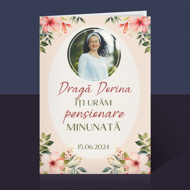 Fotografie Si Semnătură: Pensionare Minunată - Card Cu Felicitări