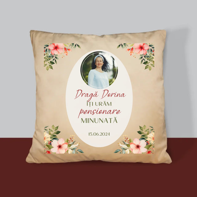 Fotografie Si Semnătură: Pensionare Minunată - Pernă (Cu Fotografie)
