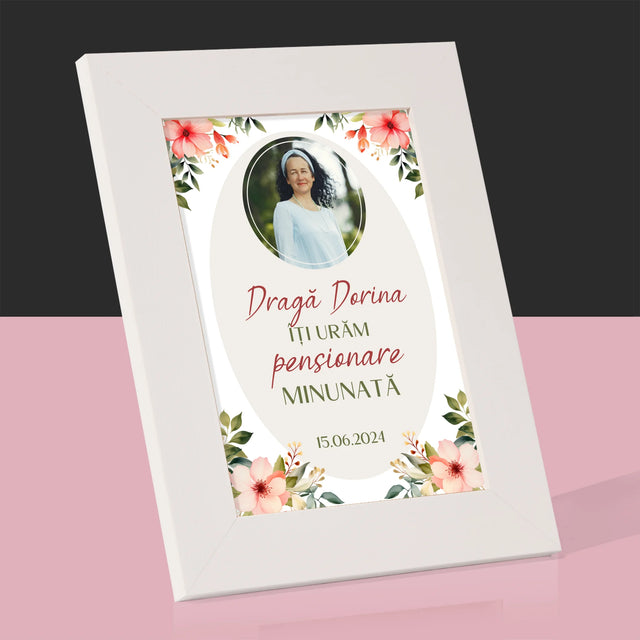 Fotografie Si Semnătură: Pensionare Minunată - Ramă Pentru Fotografii (Horizontală)