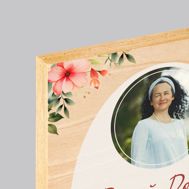 Fotografie Si Semnătură: Pensionare Minunată - Imprimare Pe Lemn ( Verticală)