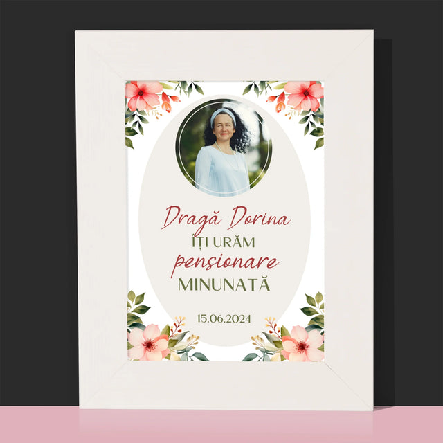Fotografie Si Semnătură: Pensionare Minunată - Ramă Pentru Fotografii (Horizontală)