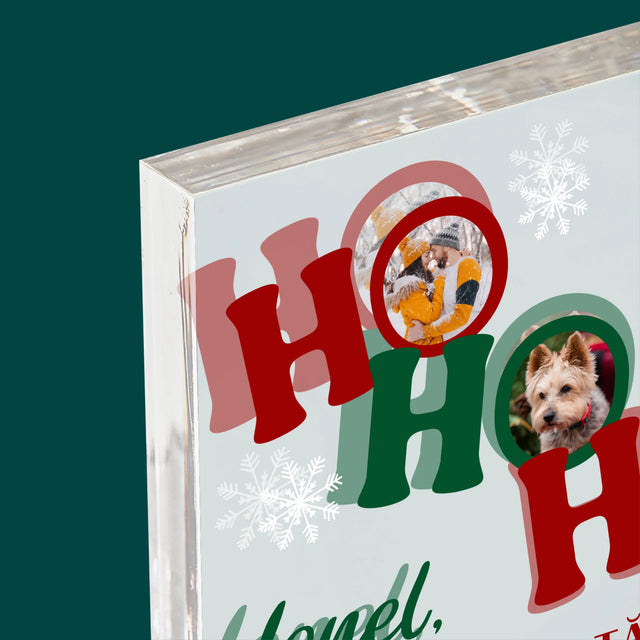 Colaj De Fotografii: Ho Ho Ho - Bloc Acrilic