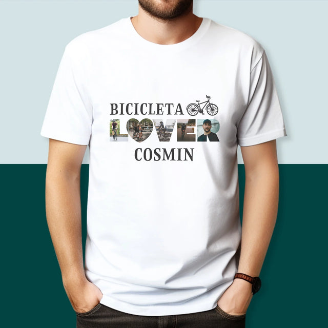 Cuvânt Din Fotografii: Bicicleta Lover - Tricou Pentru Bărbați