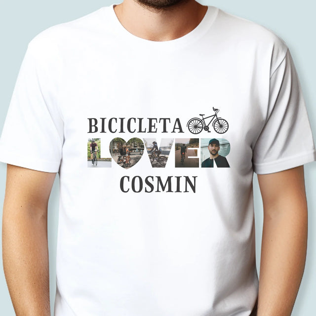 Cuvânt Din Fotografii: Bicicleta Lover - Tricou Pentru Bărbați