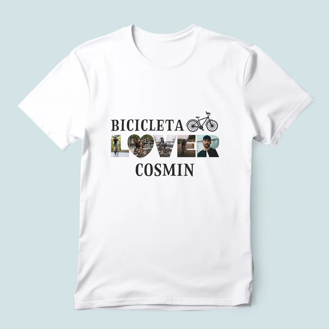 Cuvânt Din Fotografii: Bicicleta Lover - Tricou Pentru Bărbați