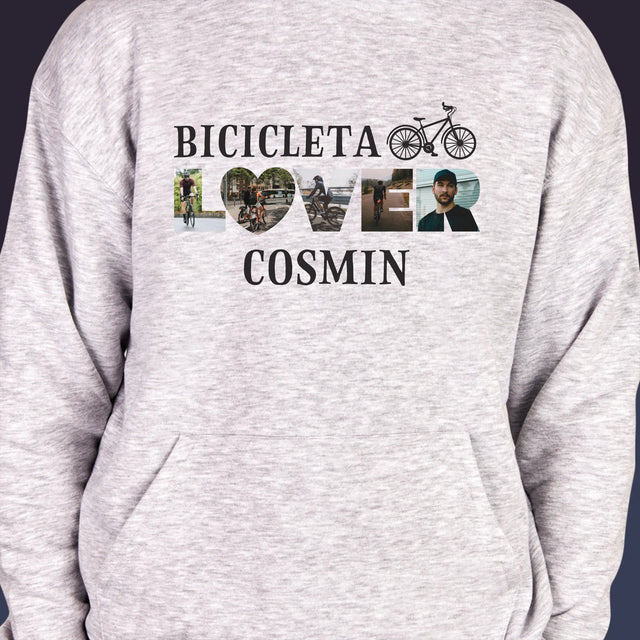 Cuvânt Din Fotografii: Bicicleta Lover - Hanorac Cu Glugă Pentru Bărbați