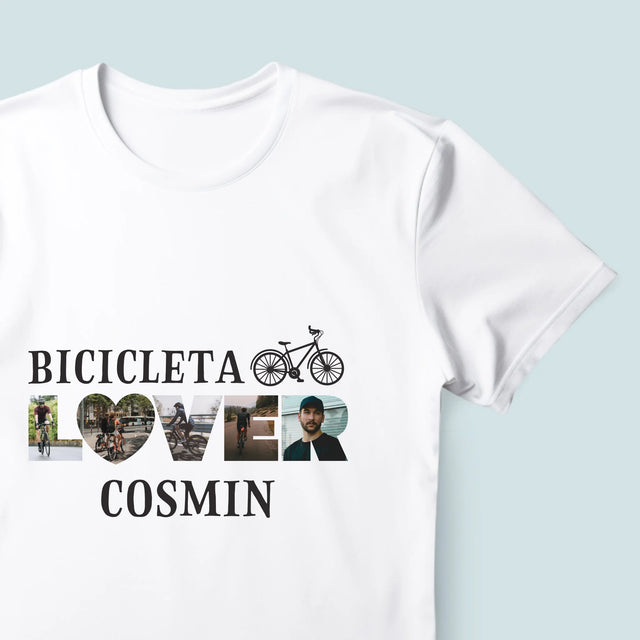 Cuvânt Din Fotografii: Bicicleta Lover - Tricou Pentru Bărbați