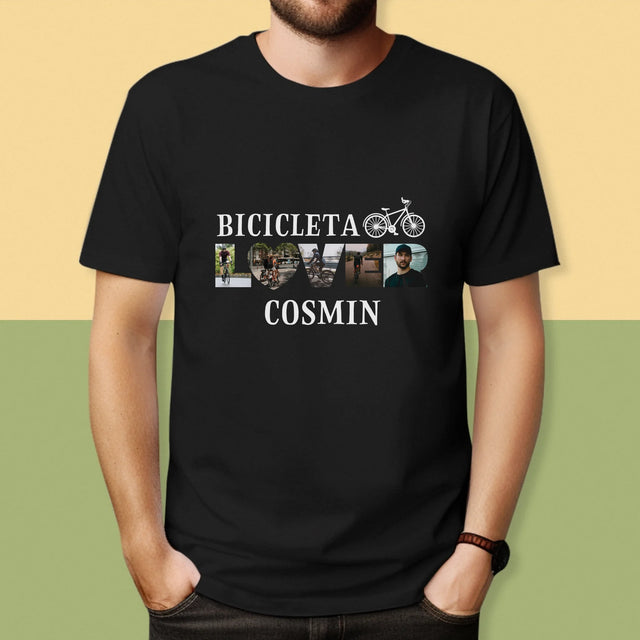 Cuvânt Din Fotografii: Bicicleta Lover - Tricou Pentru Bărbați