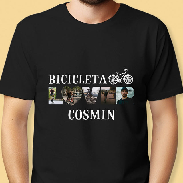 Cuvânt Din Fotografii: Bicicleta Lover - Tricou Pentru Bărbați