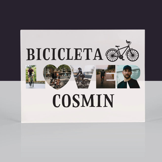 Cuvânt Din Fotografii: Bicicleta Lover - Bloc Acrilic
