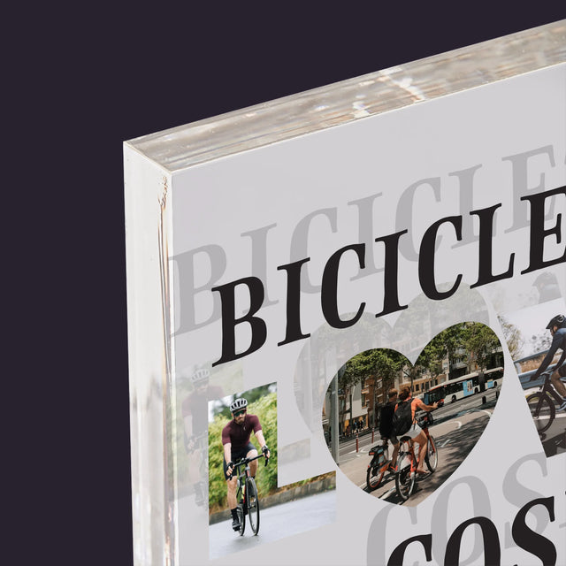 Cuvânt Din Fotografii: Bicicleta Lover - Bloc Acrilic