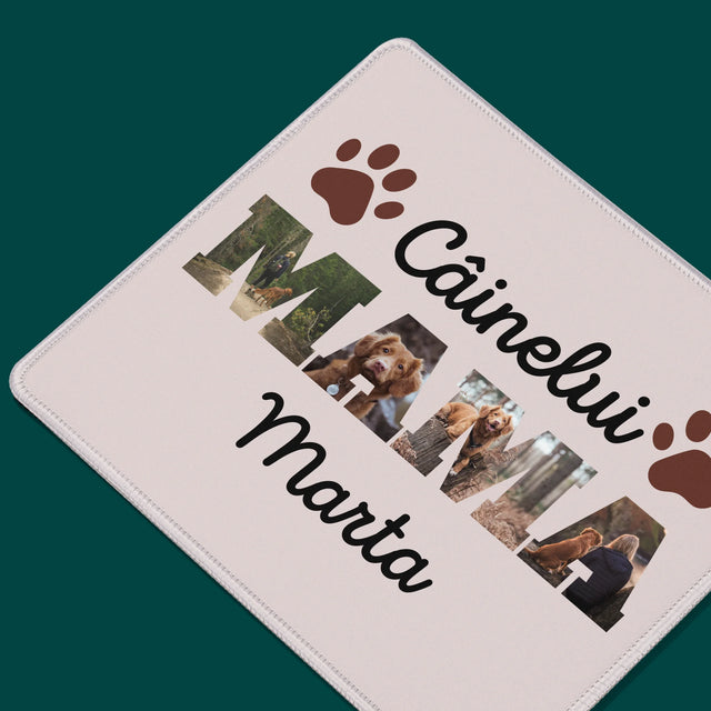 Cuvânt Din Fotografii: Mama Câinelui Din Fotografiile Tale - Mouse Pad