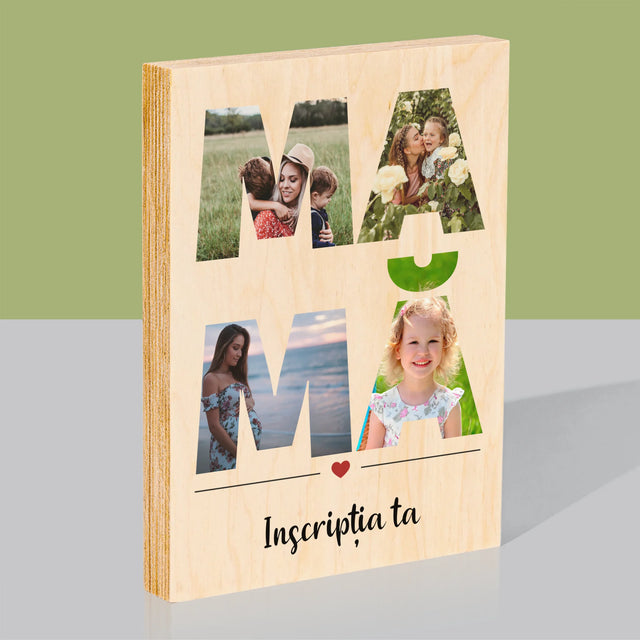 Imprimare pe lemn - verticală