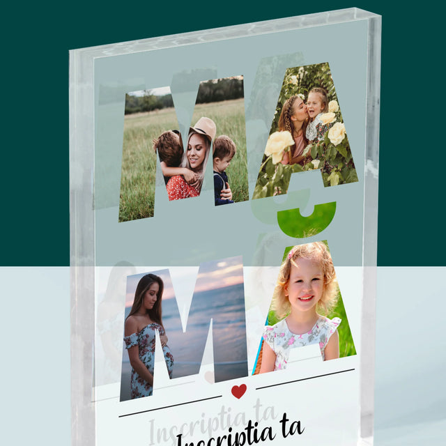 Cuvânt Din Fotografii: Mamă Din Fotografiile Tale - Bloc Acrilic