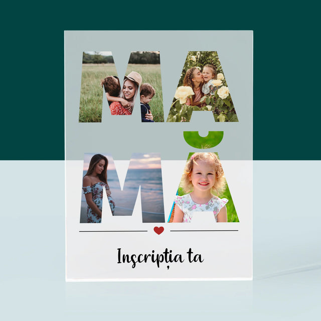 Cuvânt Din Fotografii: Mamă Din Fotografiile Tale - Bloc Acrilic